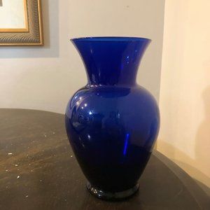 Dark blue vase